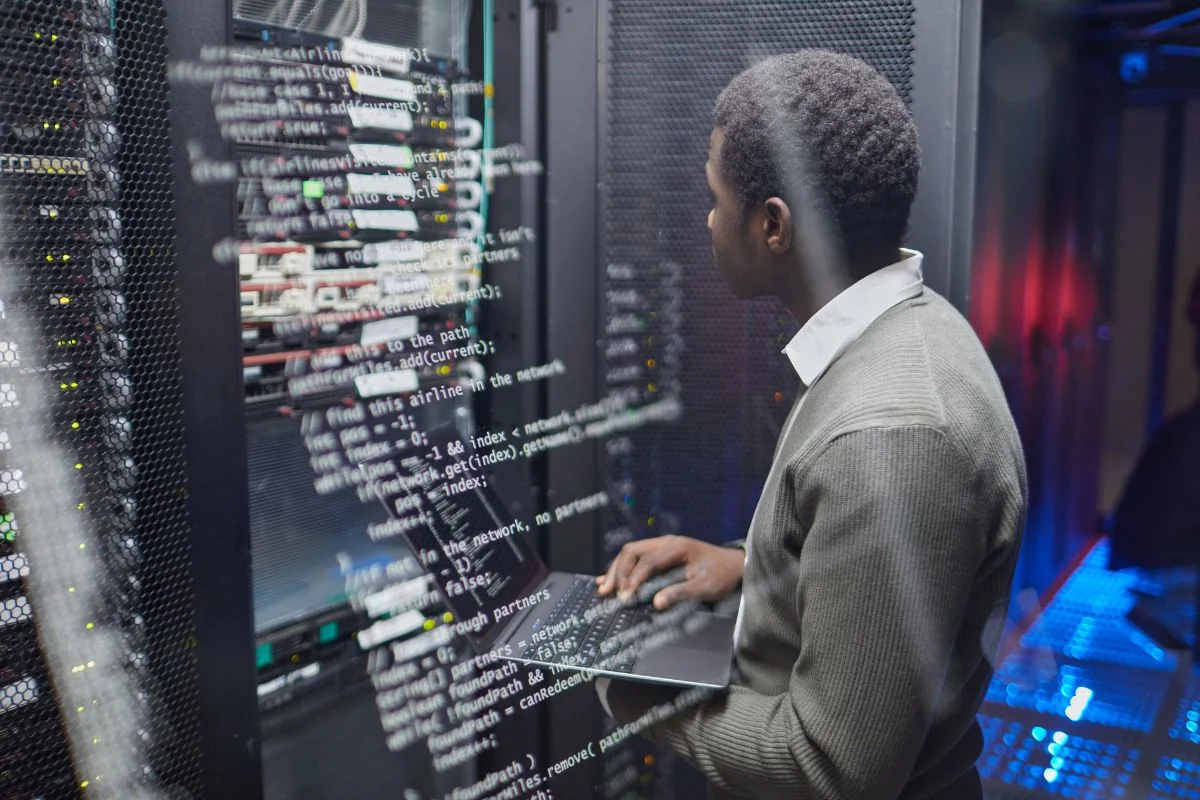 IT infrastructure server and code Server en code